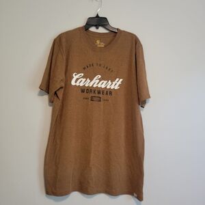 Carhartt Men's Brown Workwear T-Shirt Size Large Tall